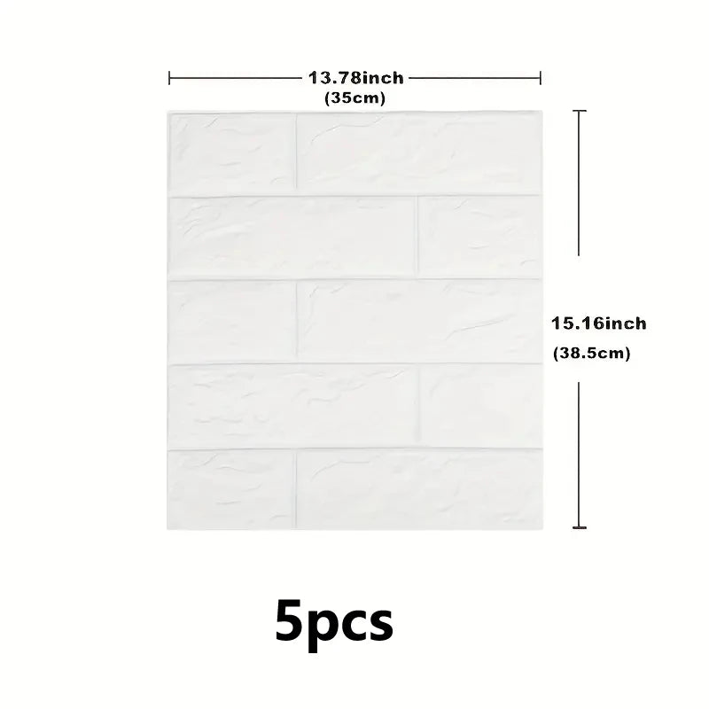 3D Self Adhesive Brick Wall Stickers Foam Anti Collision Wallpaper - 14