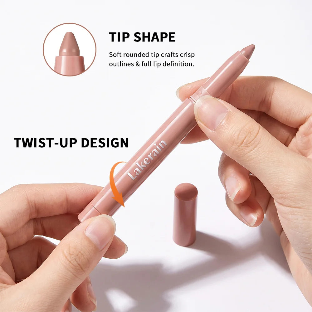 Stain Lip Liner Pencil Waterproof Matte Lip Contour Pen - 5