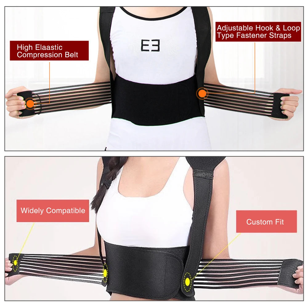 Tourmaline Magnetic Self Heating Back Waist Vest Brace - 13