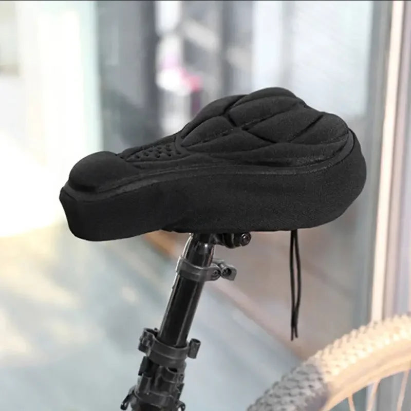 3D Padded Bike Seat Cover Soft MTB Cycling Saddle Cushion - 1