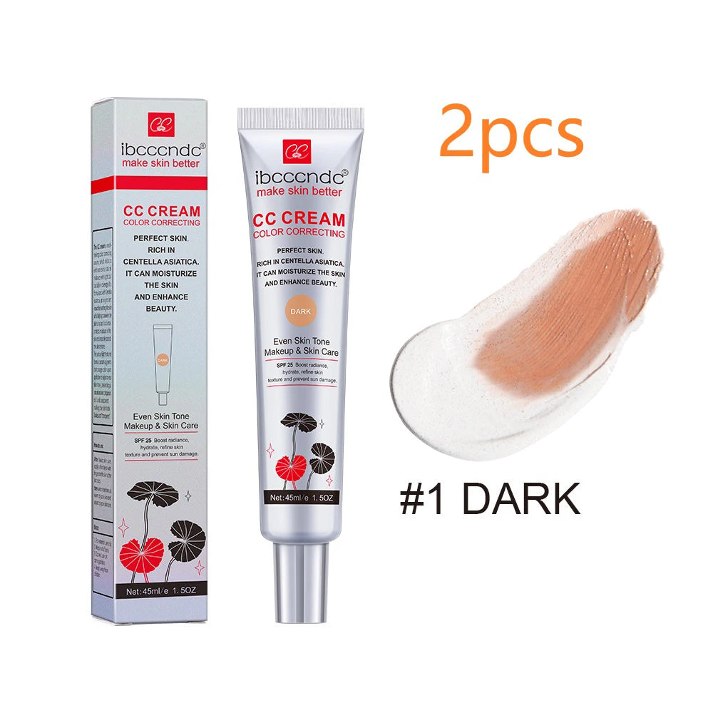 Color Correcting CC Cream Foundation Moisturizing Waterproof Makeup