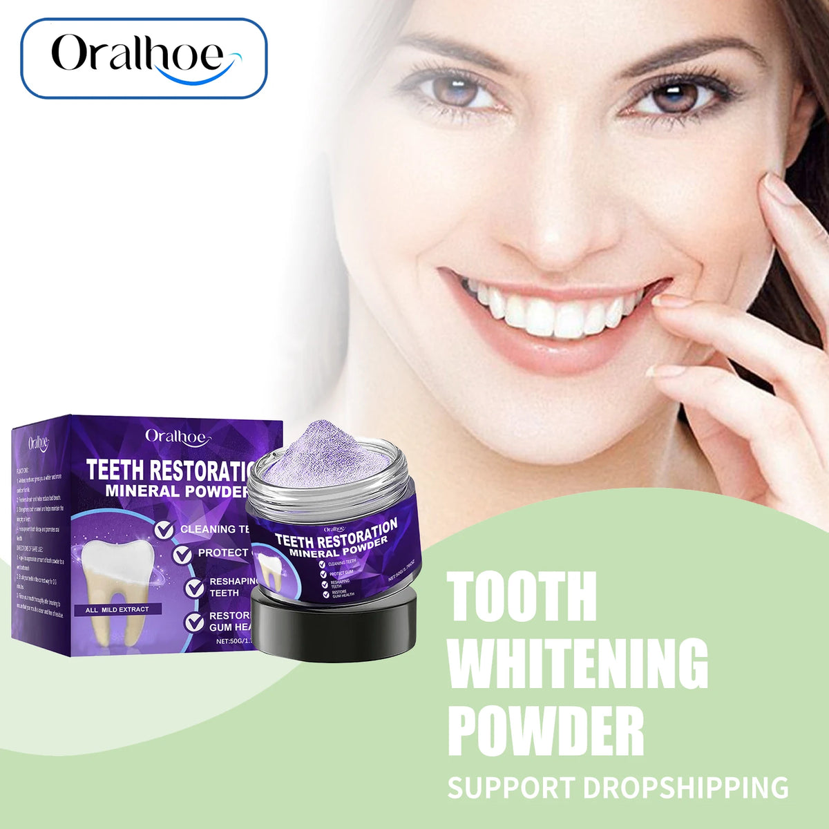 Teeth Whitening Powder Stain Remover Tooth Polish