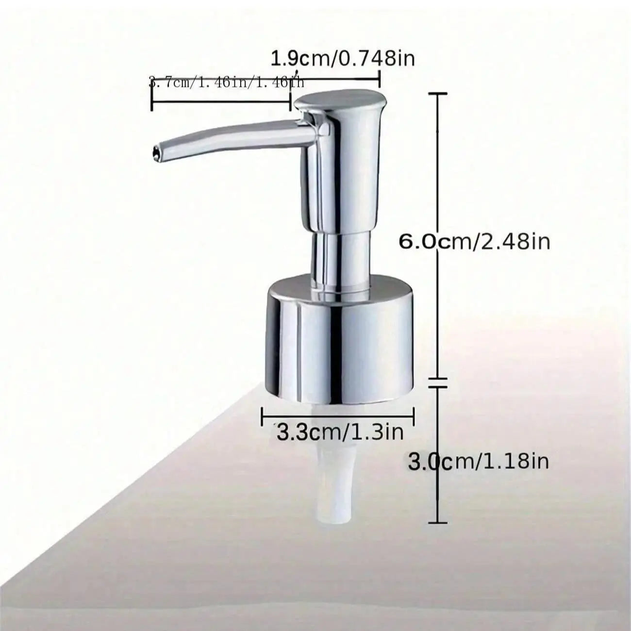 Replacement Soap Pump Dispenser Head for Lotion and Shampoo Bottles - 6