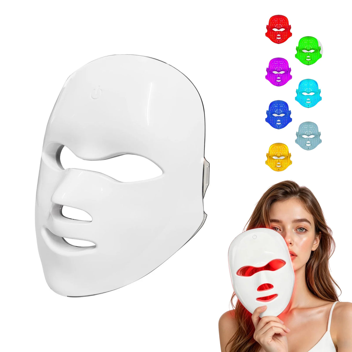 7 in 1 Cordless LED Photon Facial Mask Skin Rejuvenation Tool