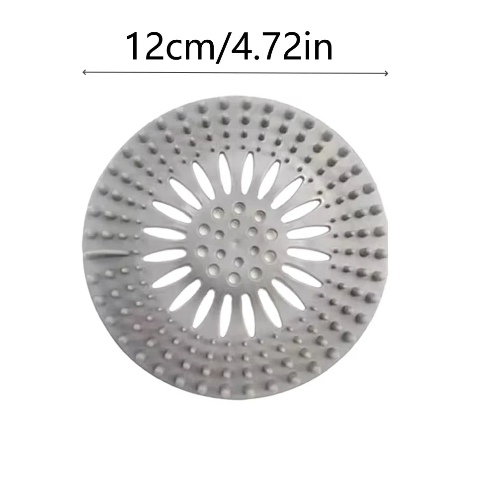 Silicone Sink Strainer Hair Catcher Drain Protector for Shower Bathtub - 6