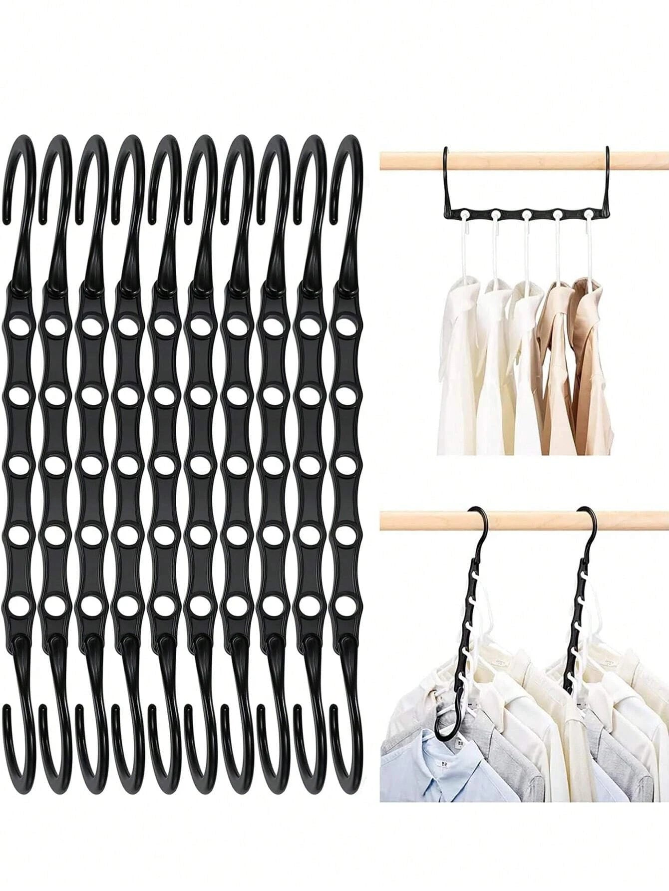 Space Saving Magic Hangers Closet Organizer Clothes Storage Hook Set - 14