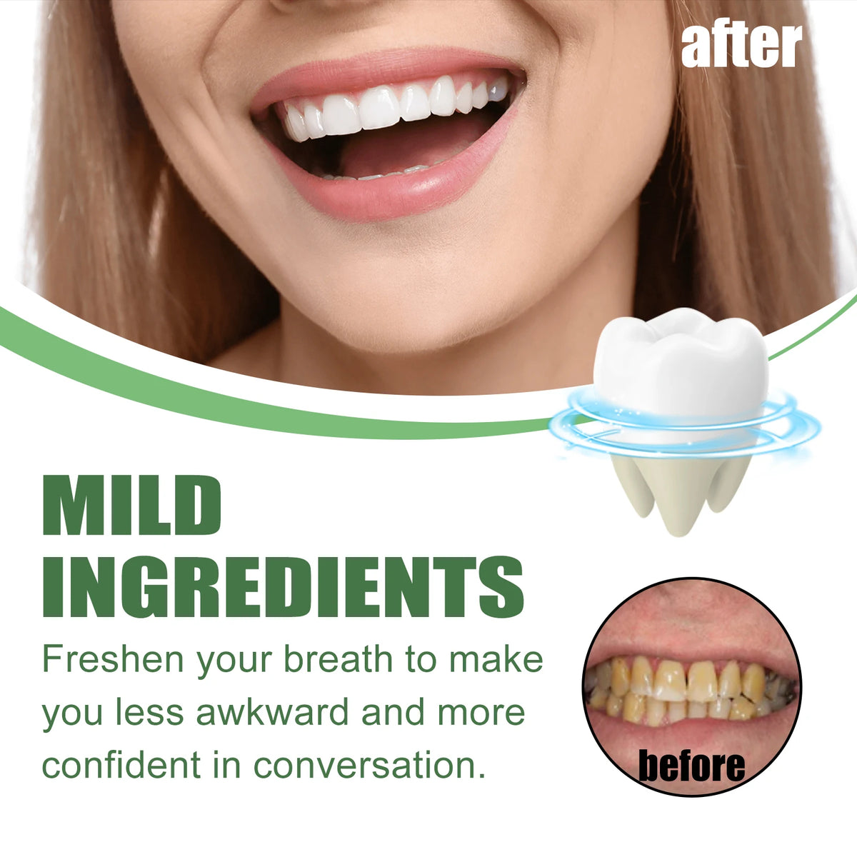 Whitening Foaming Toothpaste Stain Removal Plaque Foam Mousse