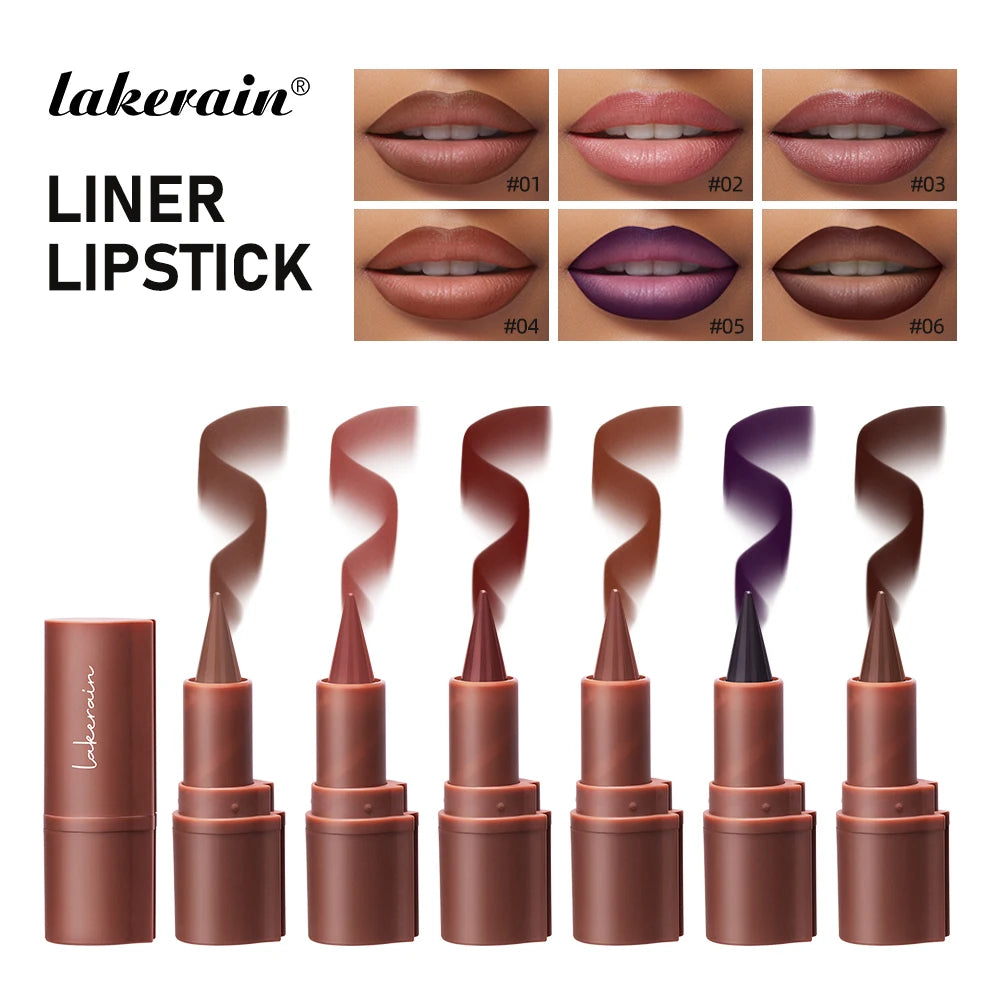 Waterproof Nude Brown Lip Liner Pencil Contour Makeup Tint