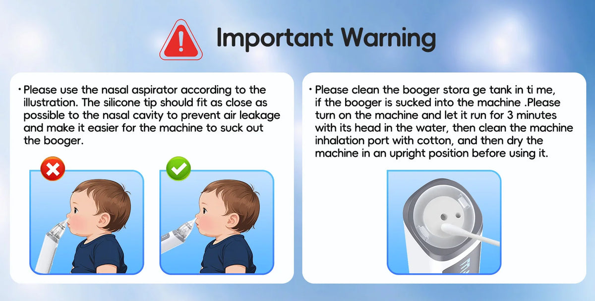 Electric Baby Nasal Aspirator Automatic Nose Cleaner Sucker