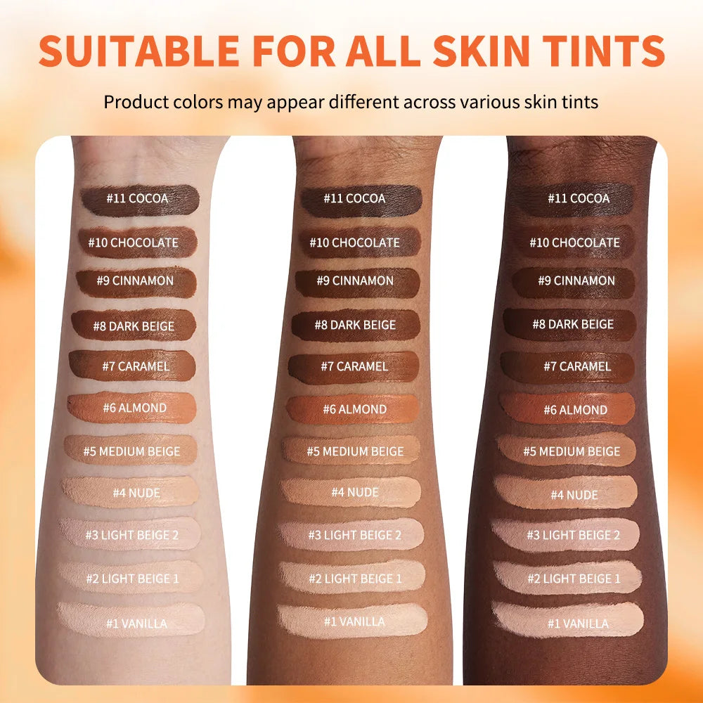 2-in-1 Liquid Foundation & Concealer Matte Face Makeup