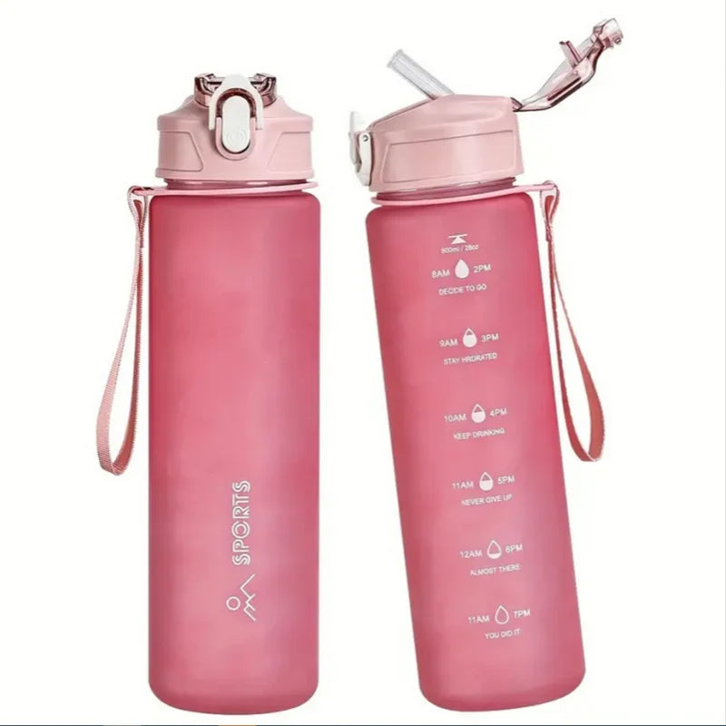 750ml Gradient Sports Water Bottle Leakproof Hydration Tracker Flask