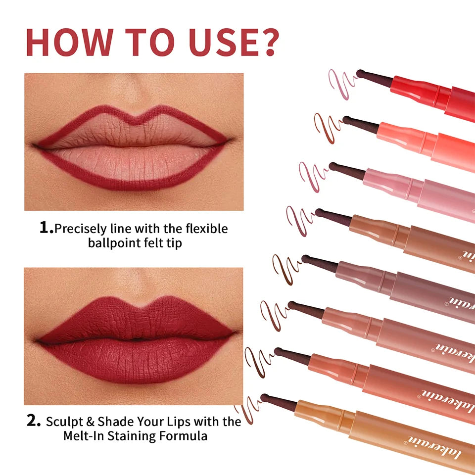 Lip Lingerie Lip Liner Stain Waterproof Long Lasting Pen - 16