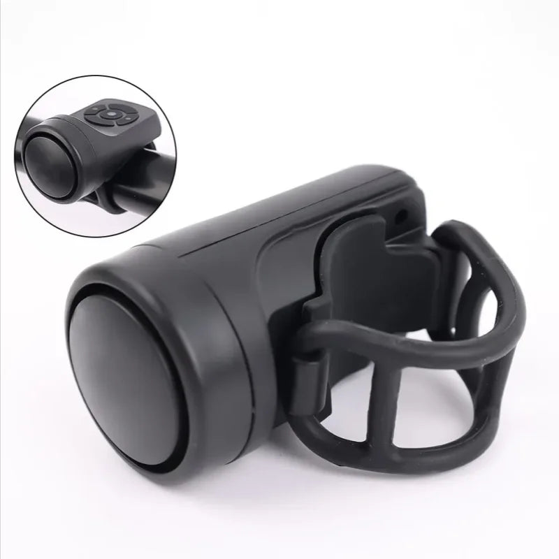 USB Rechargeable Electric Bicycle Horn Anti-Theft Alarm Bike Bell
