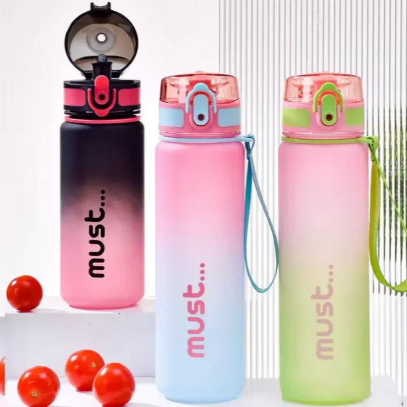Fantia Gradient Sports Water Bottle Leakproof Fitness Gym Drinking Cup - 5