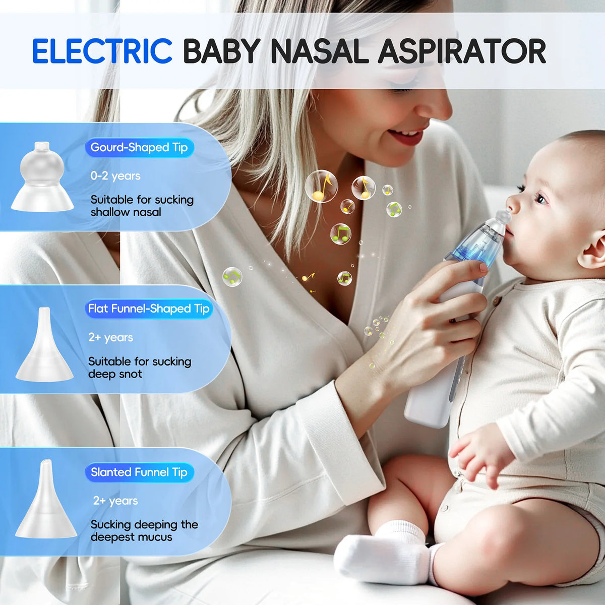 Electric Baby Nasal Aspirator Automatic Nose Cleaner Sucker