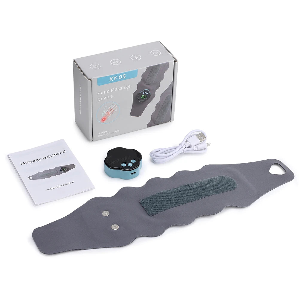 EMS Wrist Massager & Cordless Carpal Tunnel Relief Guard