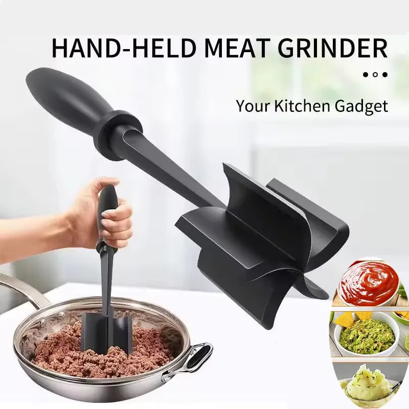 Handheld Meat Chopper Masher Ground Beef Smasher Kitchen Tool - 1