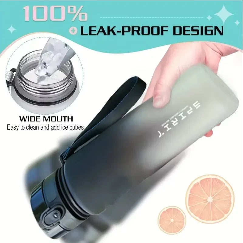Leak Proof Sports Water Bottle Portable Gym Fitness Jug 500ml 1000ml - 13