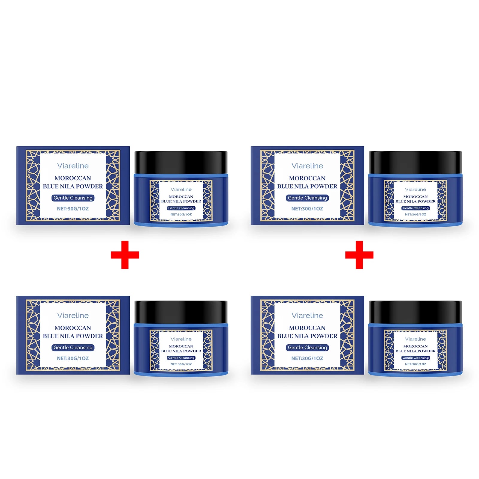 Moroccan Blue Nila Powder Exfoliating Face Mask Brightening Treatment - 16