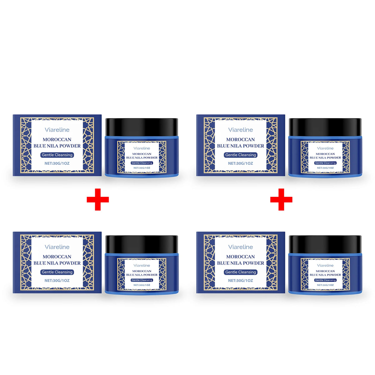 Moroccan Blue Nila Powder Exfoliating Face Mask Brightening Treatment