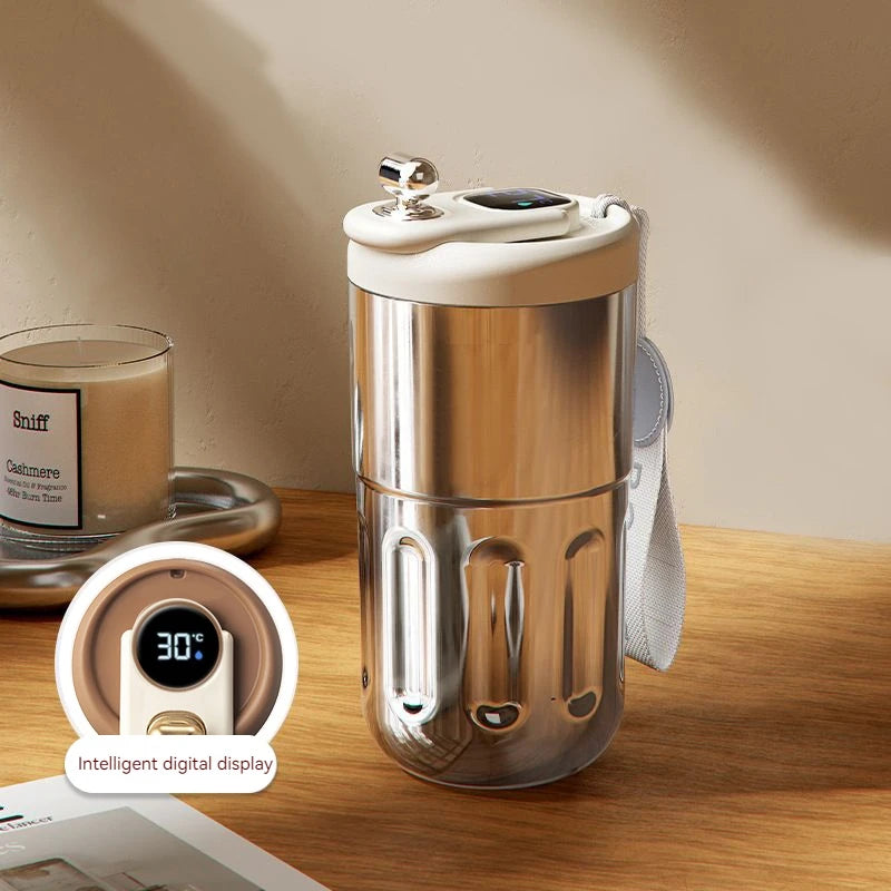 Smart Stainless Steel Coffee Mug with LED Temperature Display Travel Flask