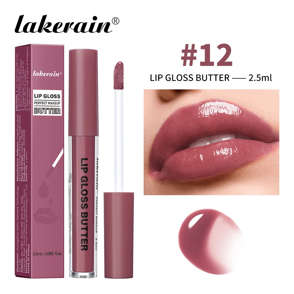 Lakerain Moisturizing Mirror Lip Gloss Butter Liquid Lip Makeup - 21