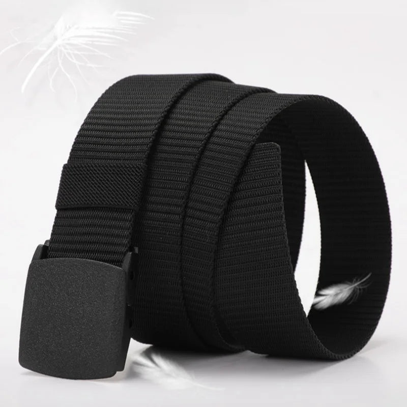 2 Pack Tactical Nylon Belt Quick Release Webbing Canvas Work Belt - 14