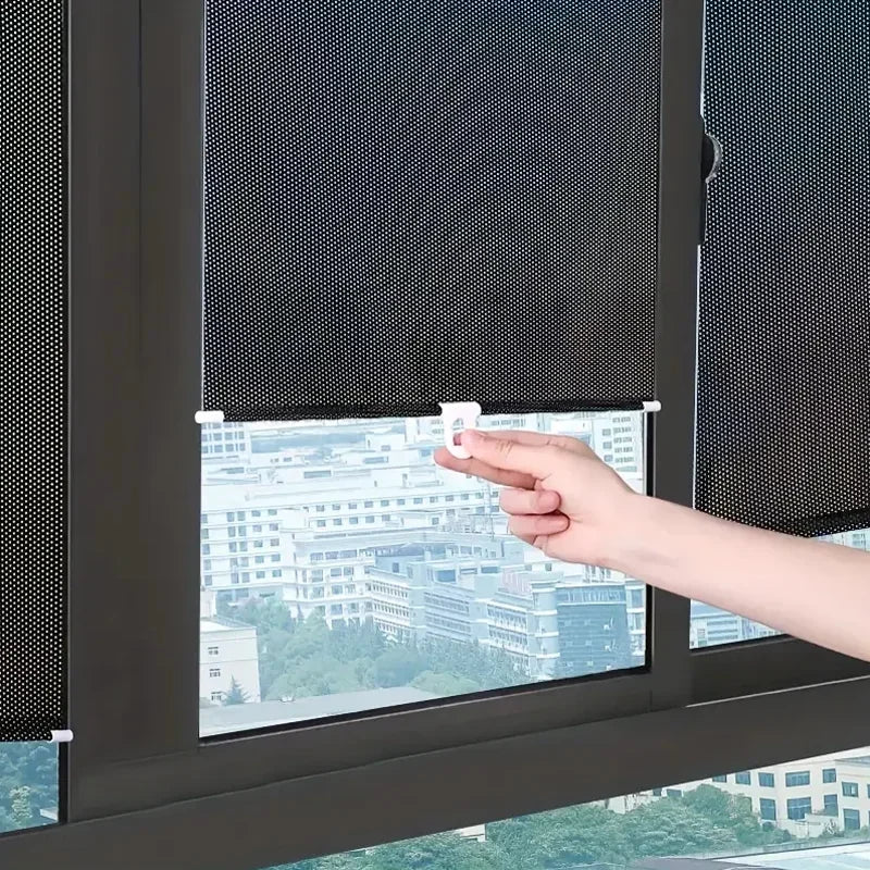 Retractable Window Sunshade Suction Cup Heat Insulation Blind