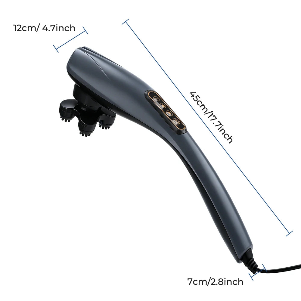 Electric Dolphin Handheld Back Neck and Body Muscle Massager Hammer