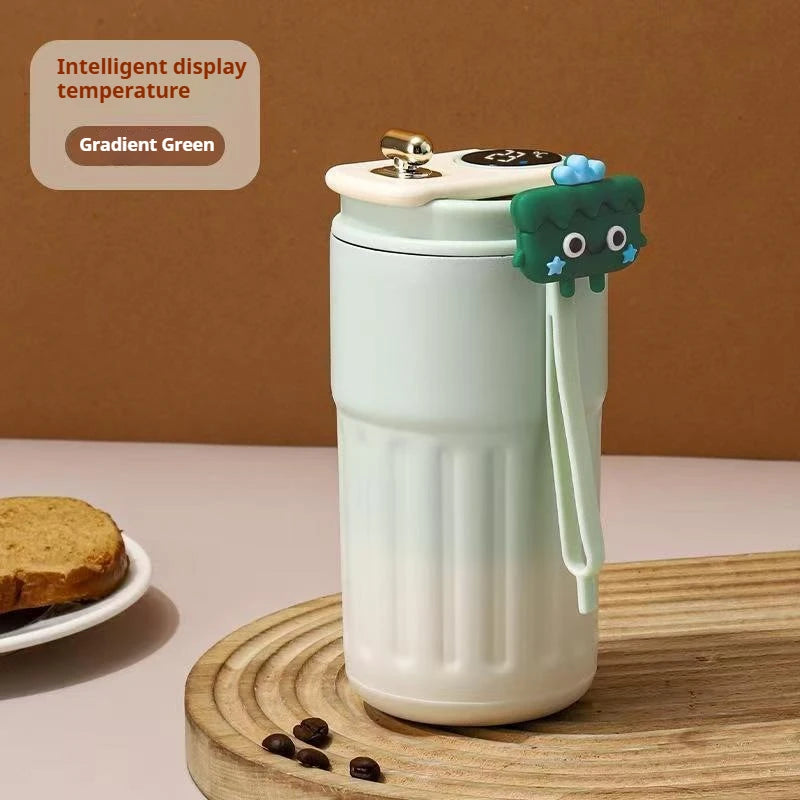 Smart Stainless Steel Coffee Mug with LED Temperature Display Travel Flask - 22