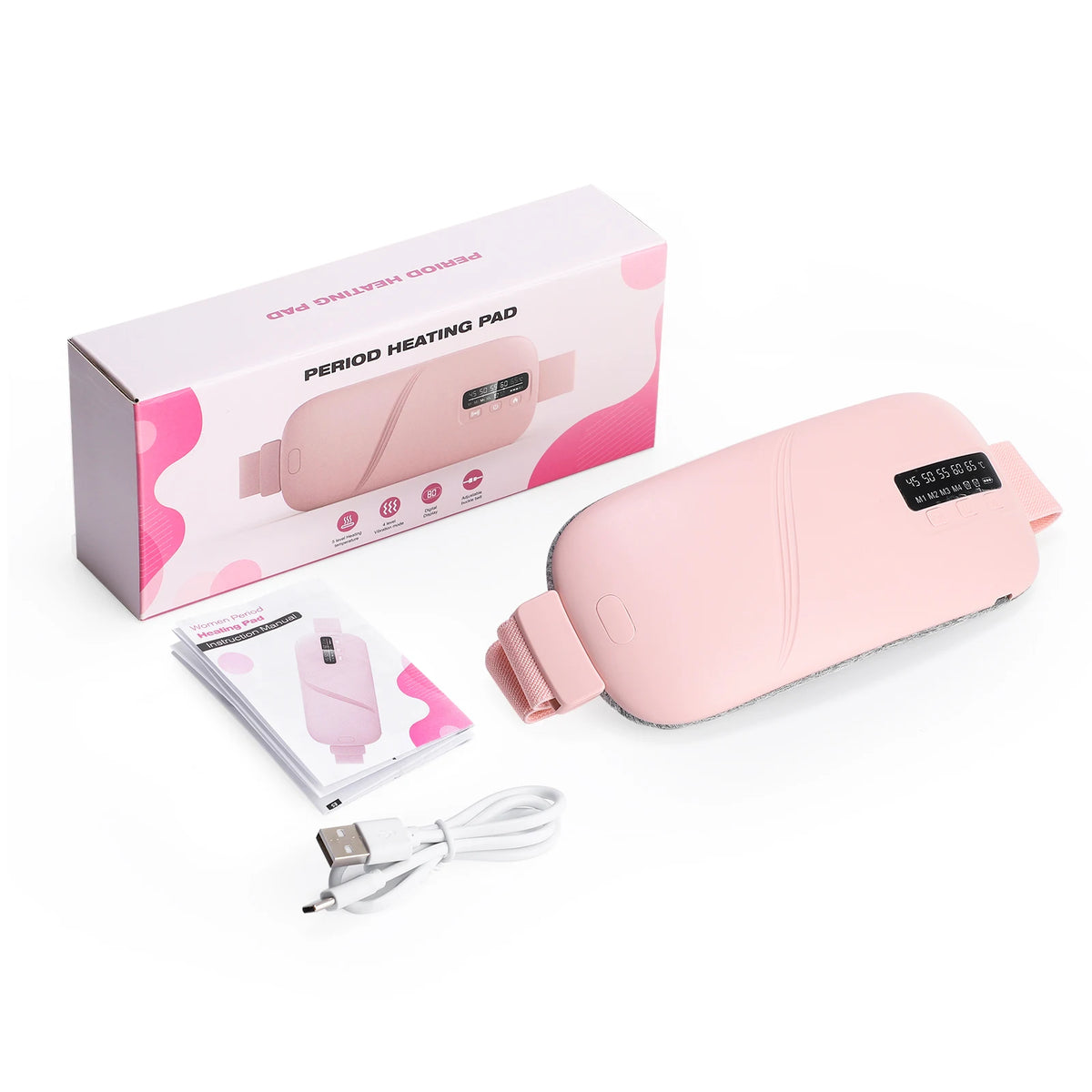 Cordless Menstrual Heating Pad Portable Abdominal Warmer Belt