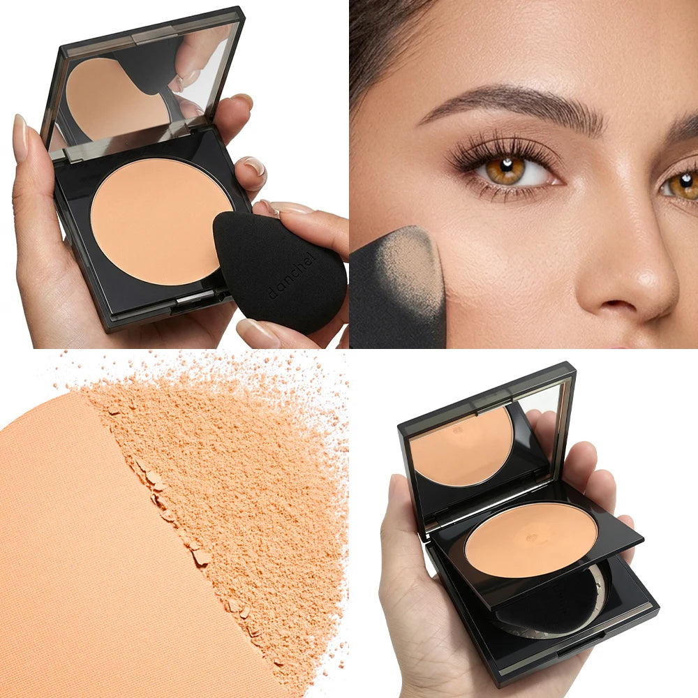 Soft Matte Pressed Powder Oil Control Setting Powder Face Makeup - 5
