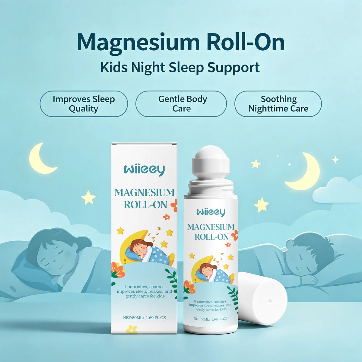Magnesium Roll-On Natural Calming Relax Sleep Aid Roller