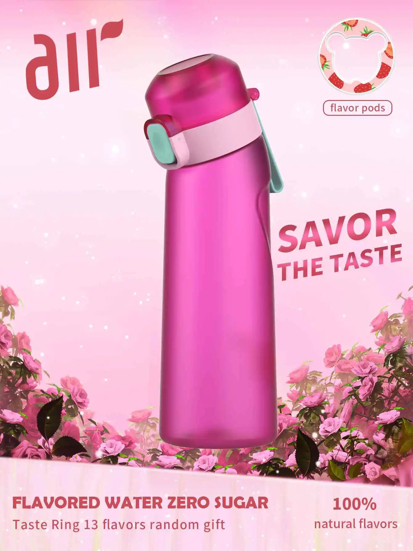 Scented Air Water Bottle Portable Flavor Infused Sports Gym Bottle - 4