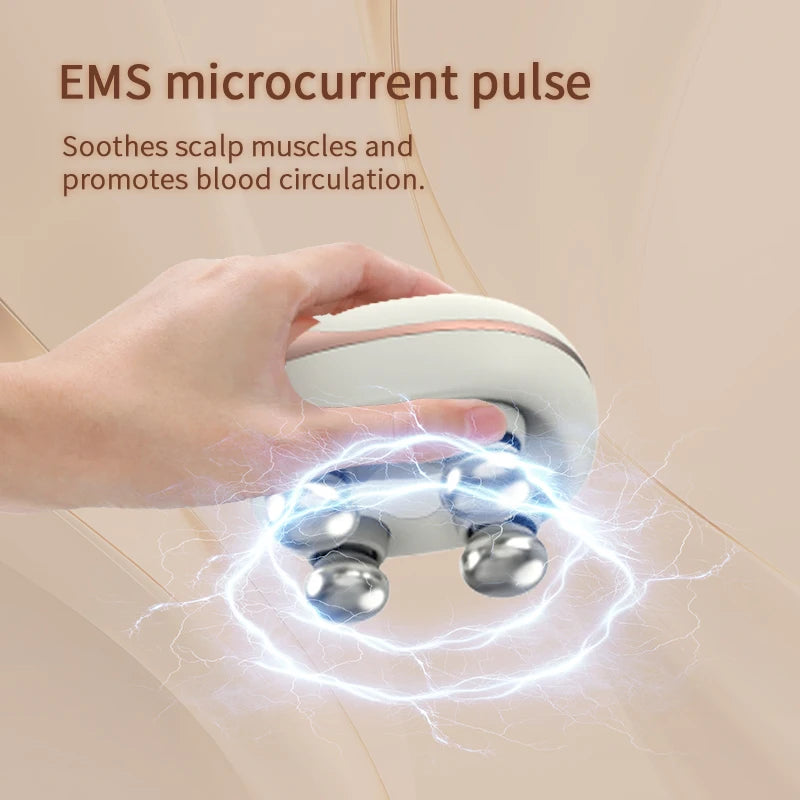 Cordless EMS Scalp Massager Electric Head Massager Body Scratcher