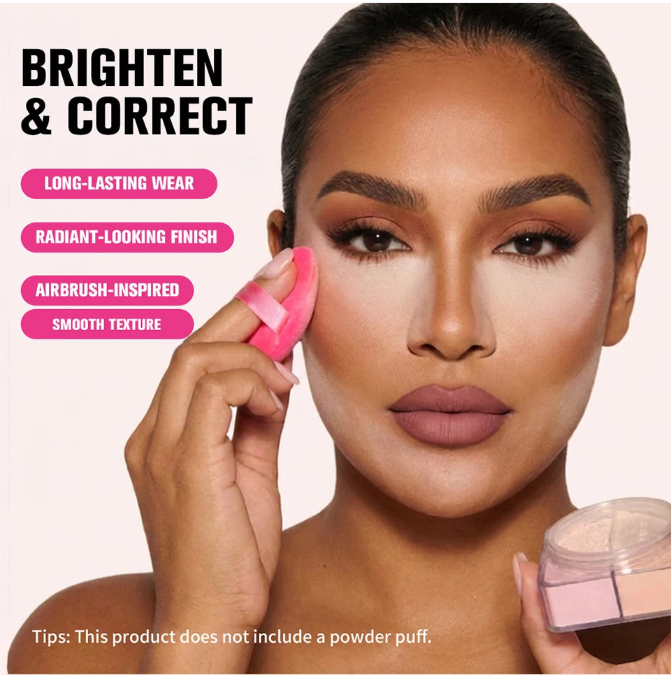 2-in-1 Color Correcting Setting Powder Matte Loose Powder - 9