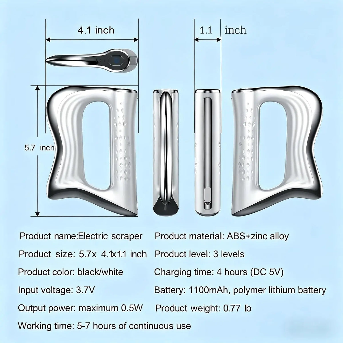 Electric Fascia Knife Muscle Scraper Gua Sha Massager