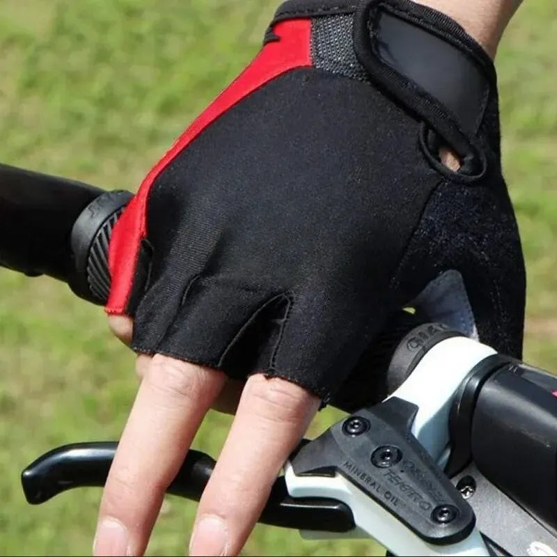 Anti Slip Half Finger Cycling Gloves Breathable Sports Training Mitts - 4