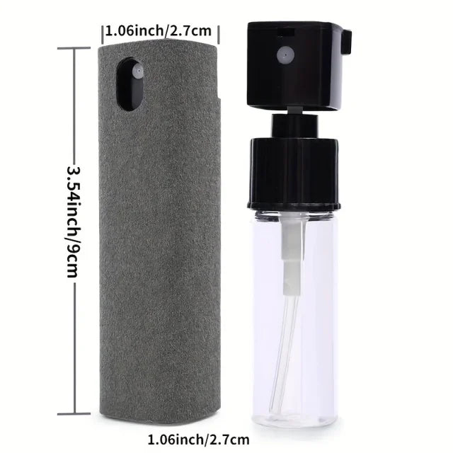 2 in 1 Screen Cleaner Spray and Microfiber Cloth for Phones and Tablets