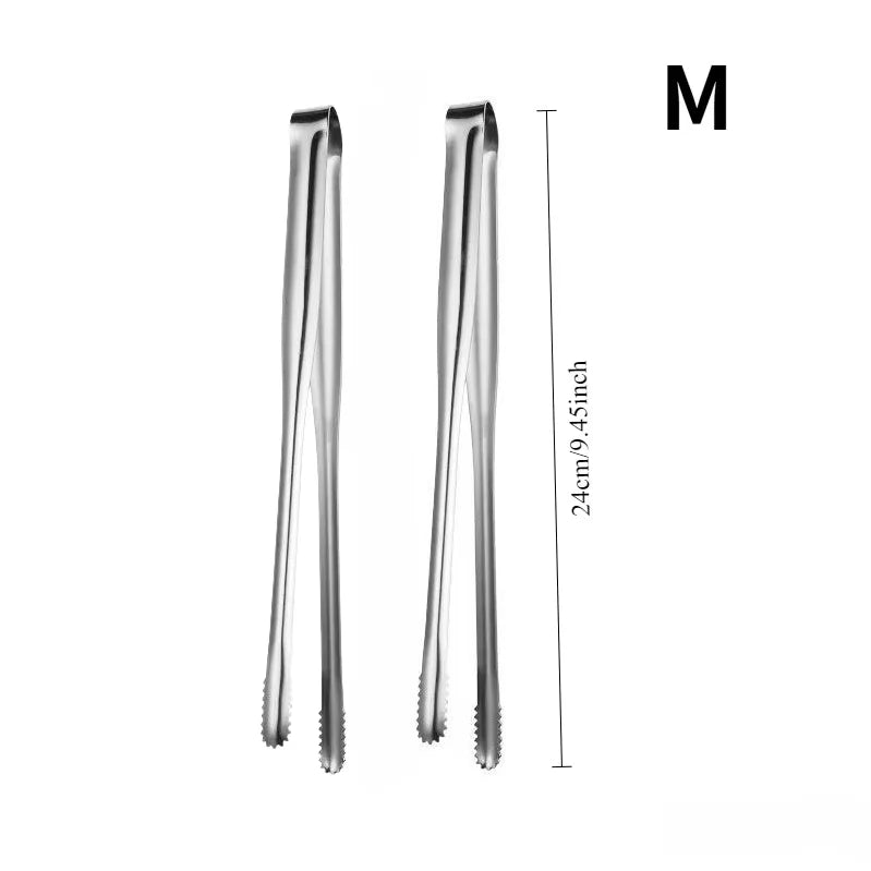 Stainless Steel Kitchen Tongs BBQ Grill Food Spatula Set 3 Piece - 19
