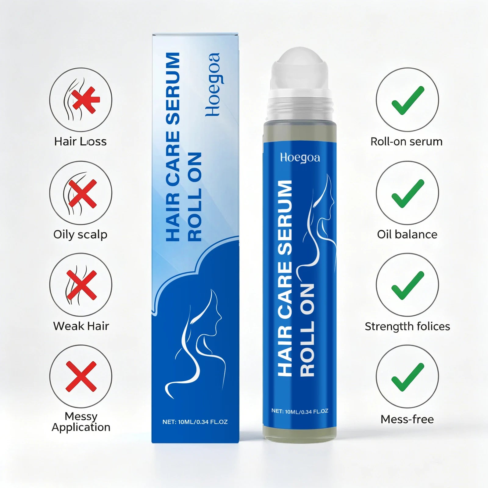 Rosemary Hair Growth Serum Roll-on Scalp Nourishing Hair Roller - 2
