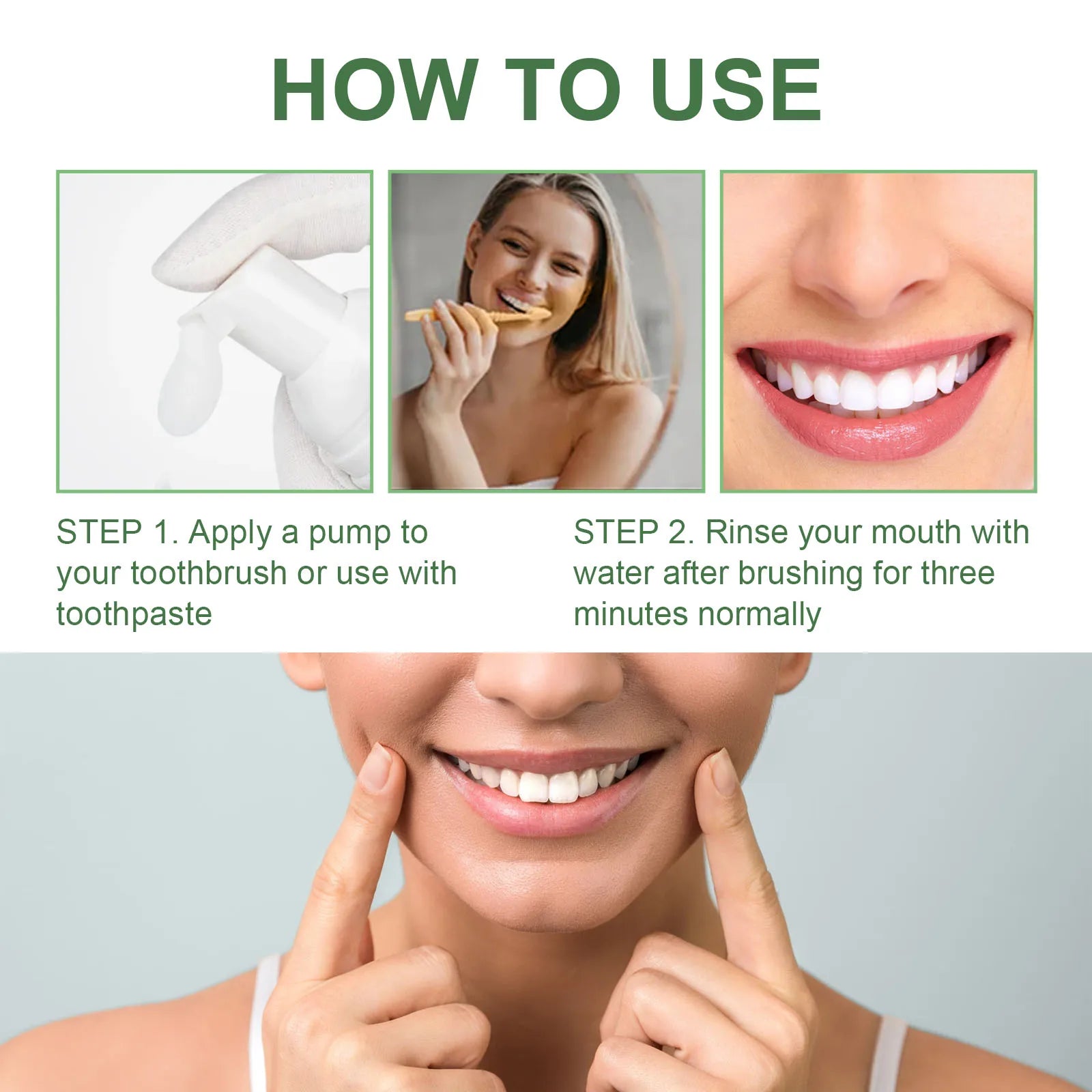 Whitening Foaming Toothpaste Stain Removal Plaque Foam Mousse - 12