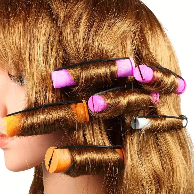 10pcs Hair Perm Rods Set Professional Curling Styling Tools