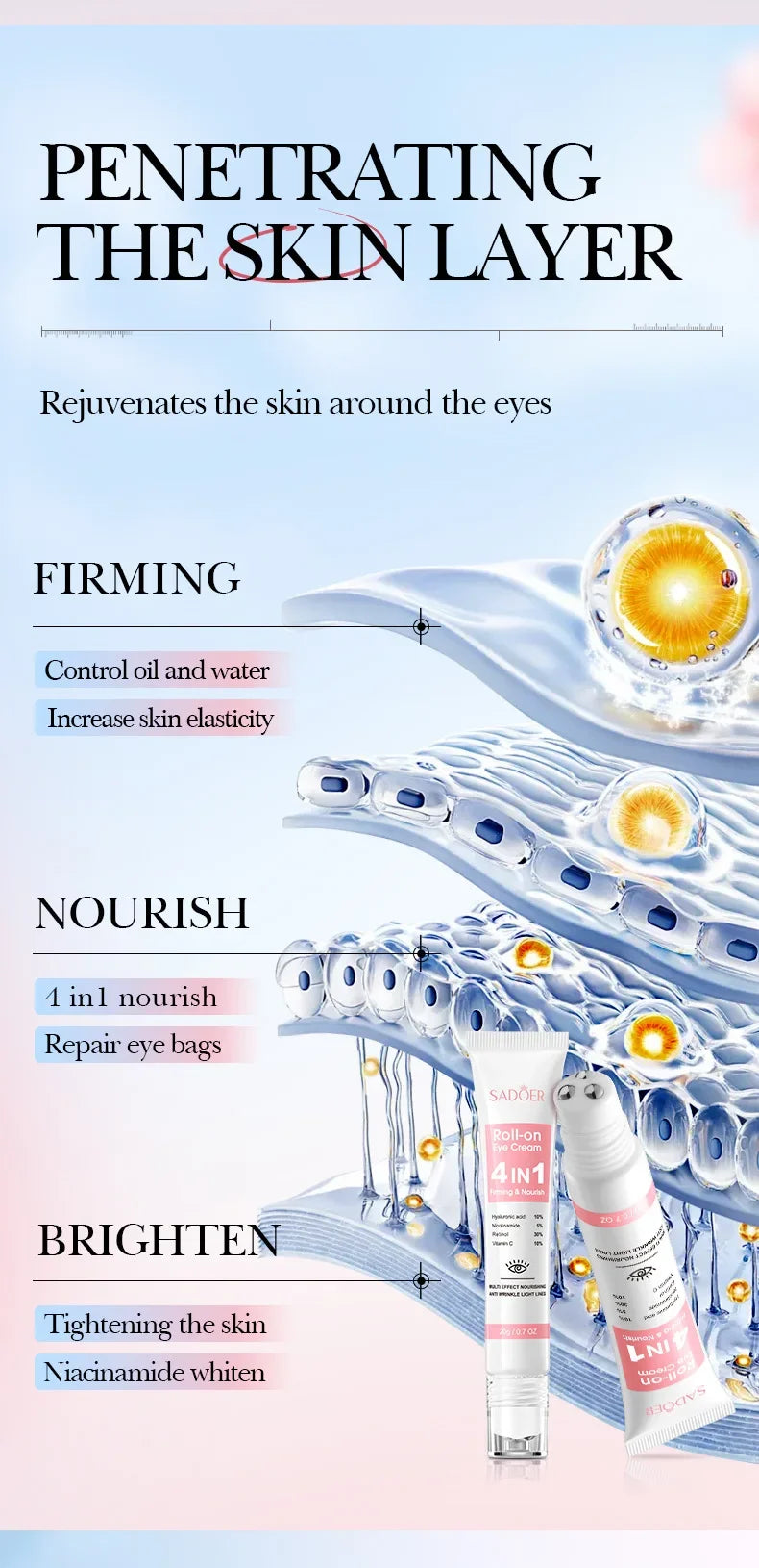Anti Wrinkle Eye Cream Dark Circles and Fine Lines Remover - 13