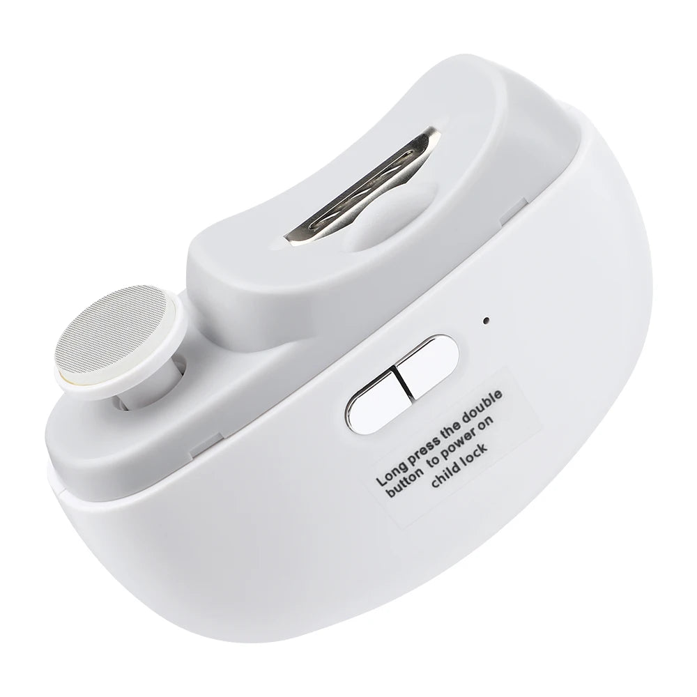 Electric Nail Clipper Automatic Trimmer and Polisher with Light