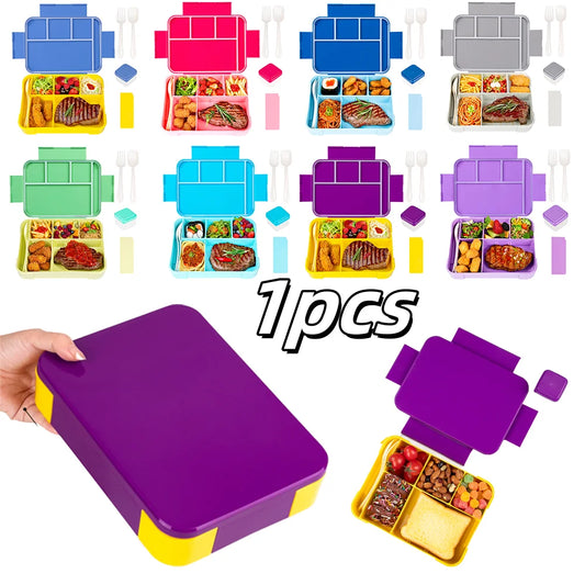 YOCITY Kids Bento Lunch Box Leakproof Divided Food Container for School