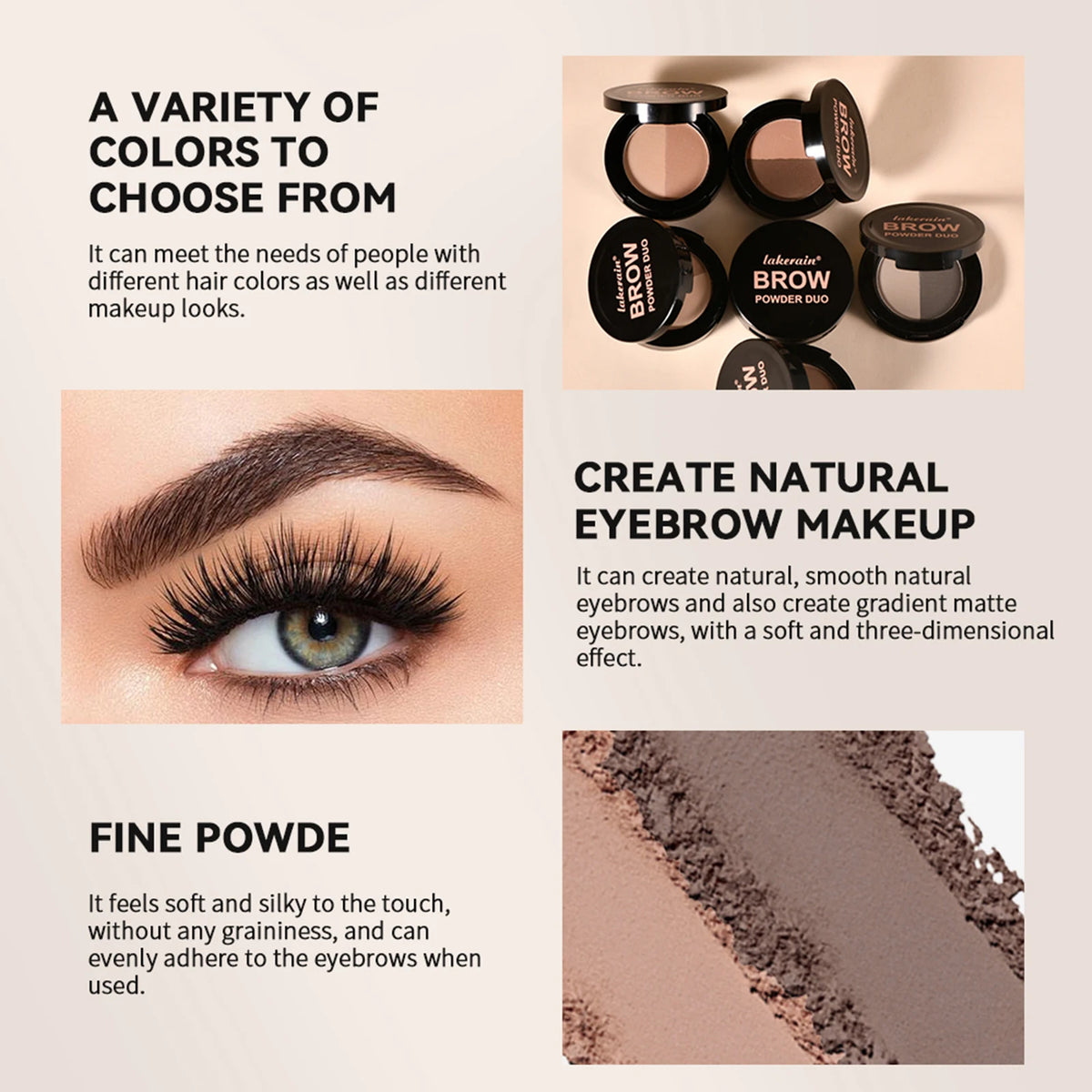 Eyebrow Powder Duo Contour Shadow Palette