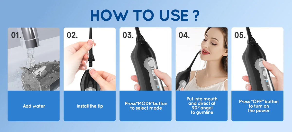 Electric Toothbrush and Water Flosser Combo Oral Care Kit