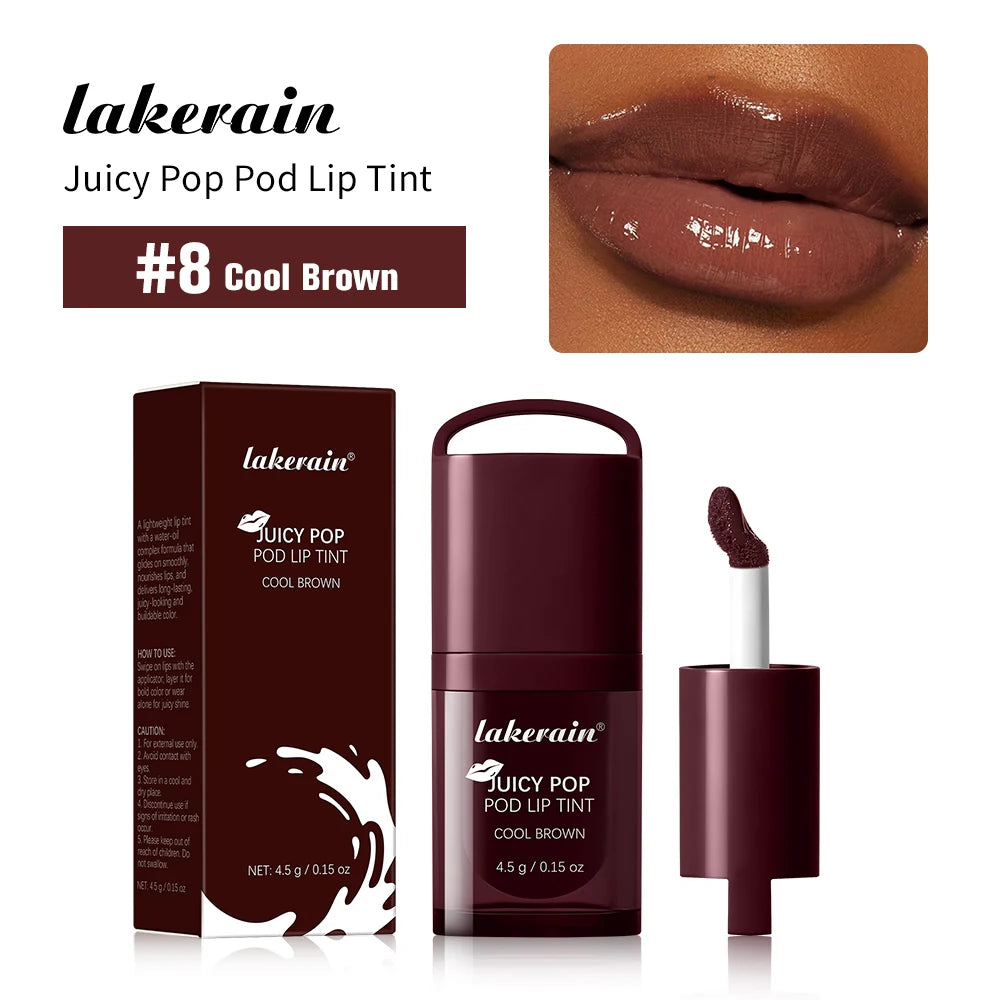 Lakerain Juicy Pop Pod Lip Tint Moisturizing Gloss Stain Makeup - 25