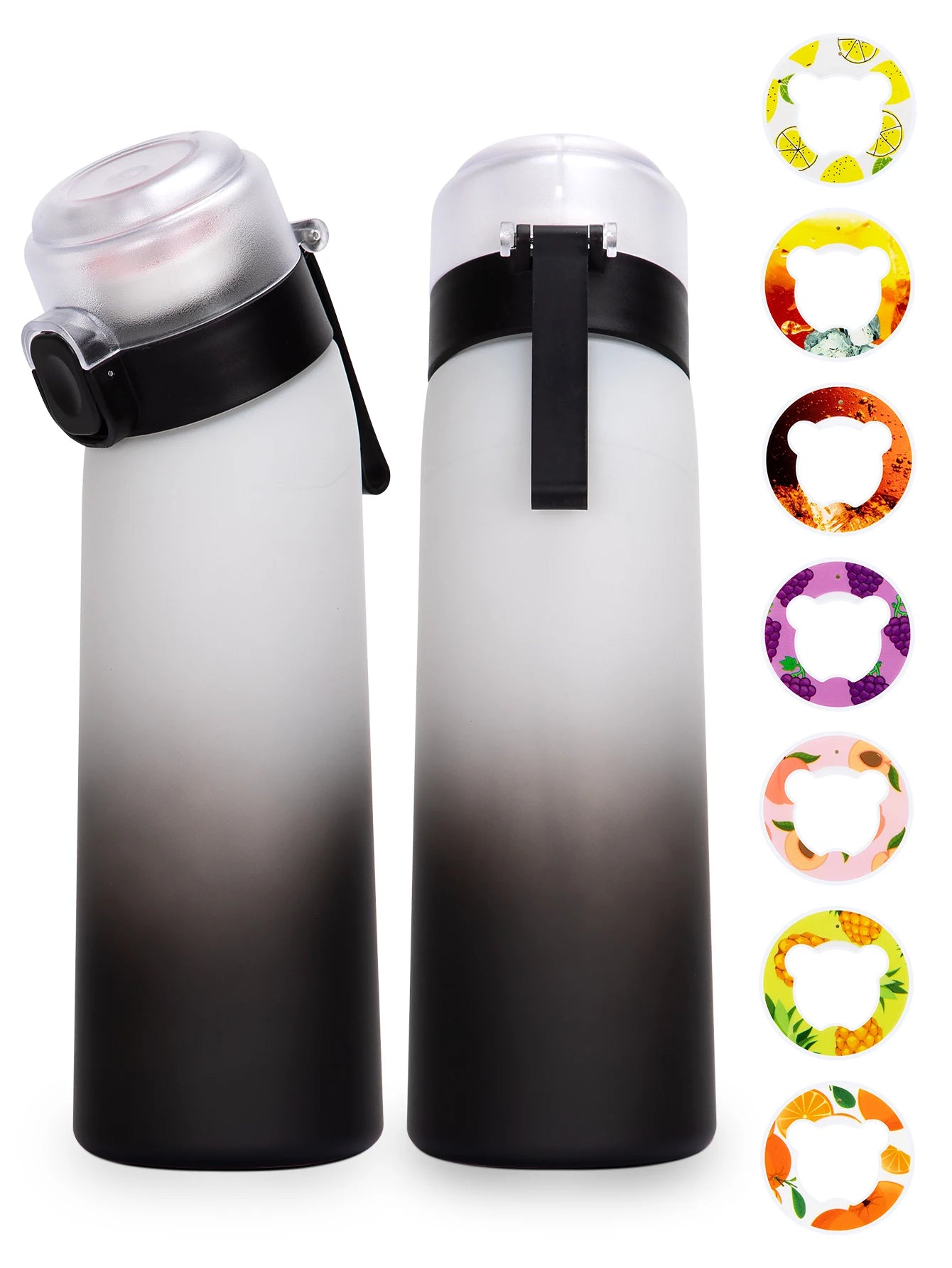 650ml Flavored Water Bottle with Scent Pods Sports Air Infuser Cup - 6